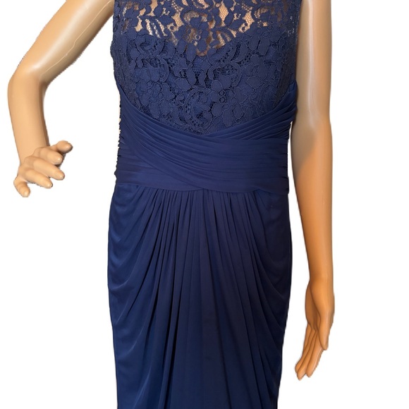 David’s Bridal Navy Gown - Picture 2 of 11